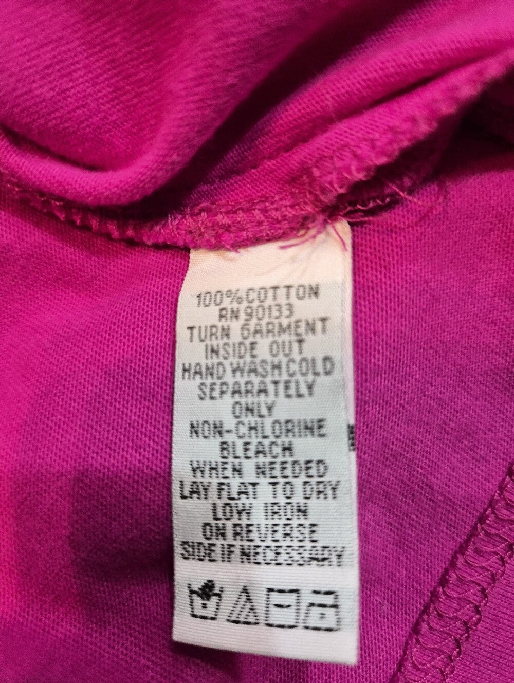 Bob Mackie Cheetah in the Moonlight Tee Size L Fuchsia - Picture 6 of 7